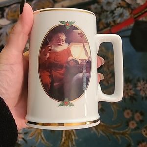 1996 Coca Cola Christmas Mugs